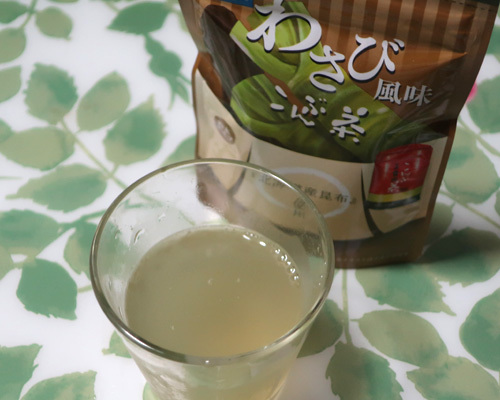 口コミ：わさび風味こんぶ茶の画像（2枚目）