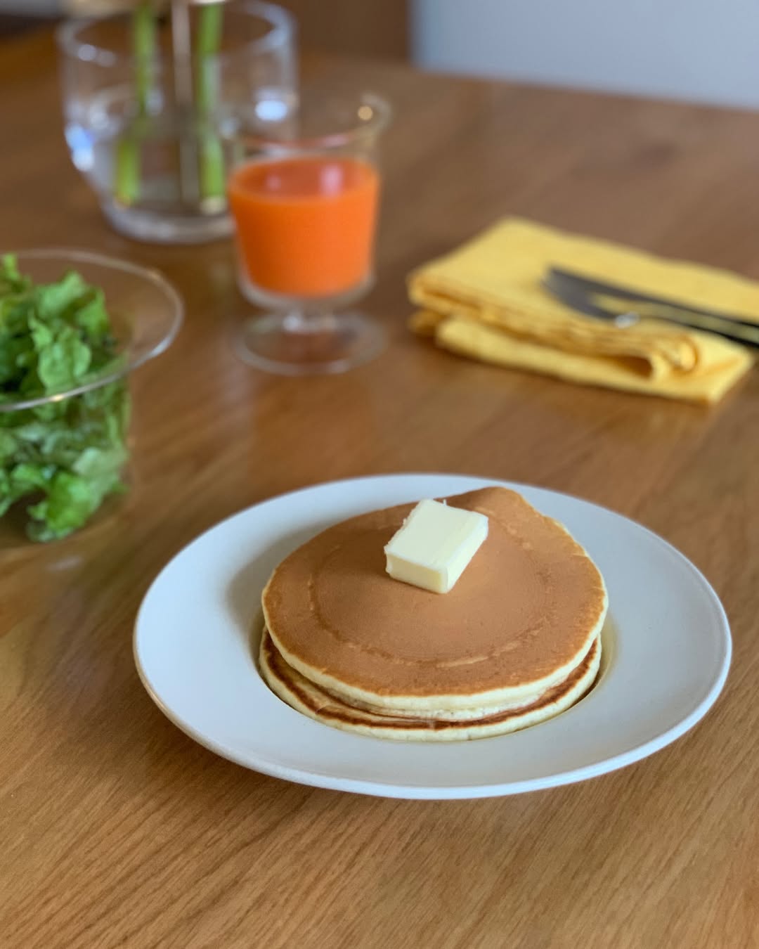 口コミ投稿：…🥞CO-OPのホットケーキミックス、ドレッシング、ミックスキャロットを使って🍽️🥞おう…
