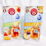 𓍯🏷️ポンパドール　コールドブリュー ピーチ＆パッションフルーツ ８ティーバッグ🏷️ポンパドール　コールドブリュー パイナップル＆マンゴー ８ティーバッグドイツの老舗ハーブティーブランド「ポ…のInstagram画像