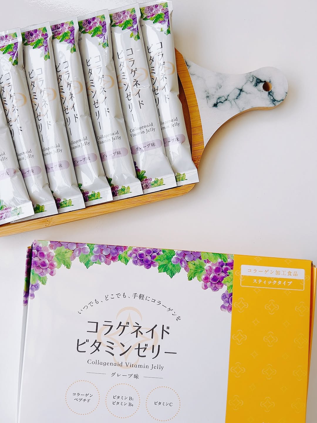 口コミ投稿：🍇美味しいゼリーで✨ちょっとご褒美タイム💕ただのゼリーじゃないんです…！コラーゲン…