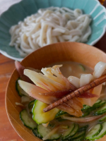 ＜麺でおいしい食卓＞冷汁うどんつゆ（春夏限定）冷汁初めて食べました♪さっぱりして美味しい⭐️ちょこっとお酢をたらすと、さらに好みのお味になりました♪暑い日にピッタリですし、簡単に作れるのが…のInstagram画像