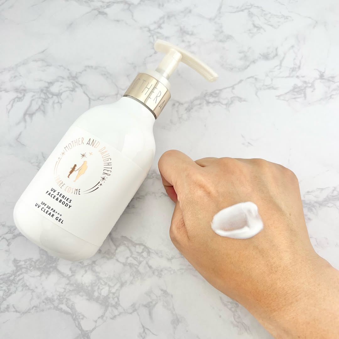 口コミ投稿：マザーアンドドーターのクリアUVジェル☀️SPF30/PA+++で顔にもからだにも使える日やけ…