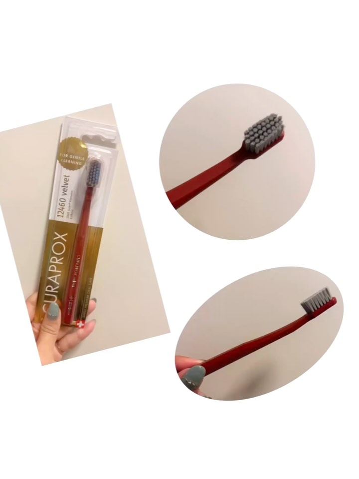 口コミ投稿：🪥クラプロックス　歯ブラシ　CS12460　ベルベット極細の柔らかな毛先を12,460本も詰…