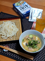 .今日は雨で少しだけ気温が下がったとはいえ、湿度が高く蒸し暑くて💦お昼はやっぱりスルッと食べやすい冷たい麺で😊今年で10周年を迎えた「麺でおいしい食卓」シリーズより、春夏限定商品の「冷汁うど…のInstagram画像
