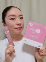 『潤姫桃子』100％国産米由来のグルコシルセラミドが配合されていて、さらにコラーゲンや4種のビタミンも配合したパウダータイプのサプリメント。ピーチ味で甘くて美味しい(*´ч`*)持ち運びに便…のInstagram画像