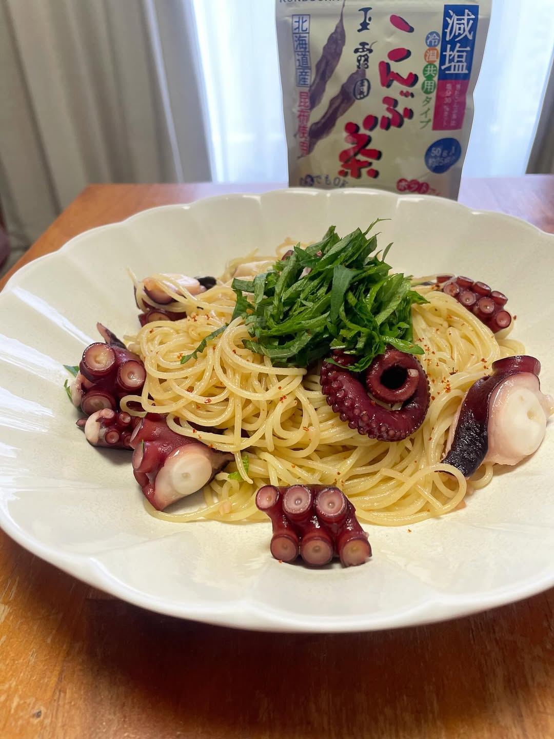 口コミ投稿：『減塩こんぶ茶』を使ってパスタを作って食べるのにはまっています⭐️大体の具に合う…