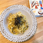 🧂【減塩こんぶ茶レビュー】🌿減塩なのに、旨みたっぷり‼️やさしい塩味と昆布の風味が絶妙で、飲むだけじゃもったいない👏今回はこんぶ茶パスタ🍝で使ってみました✨メインは昆布茶🍵少し醤油を加えて…のInstagram画像