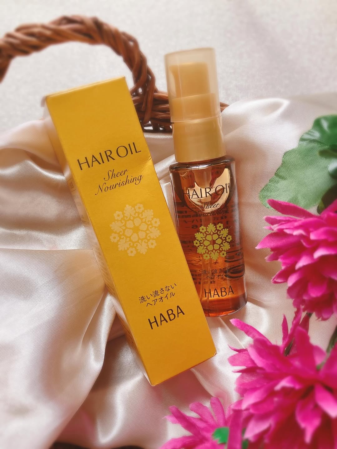 口コミ投稿：HABA さらさらしっとりヘアオイル🌿🧡継続して使ってみて…毛先がパサつきがちな私の髪…