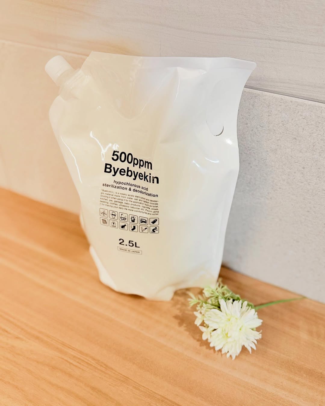 口コミ投稿：次亜塩素酸水で除菌が出来る『バイバイ菌』🌿名前が可愛い🥹・・アルコールだけでは防…