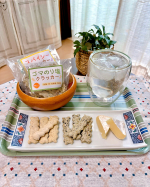 🌿🌿🌿-海の精ショップさんよりご提供いただきました-⁡Spice & herb + sesame & seaweed crackers😋⁡塩メーカーでお馴染みの海の精ショップさんのオリジナル…のInstagram画像