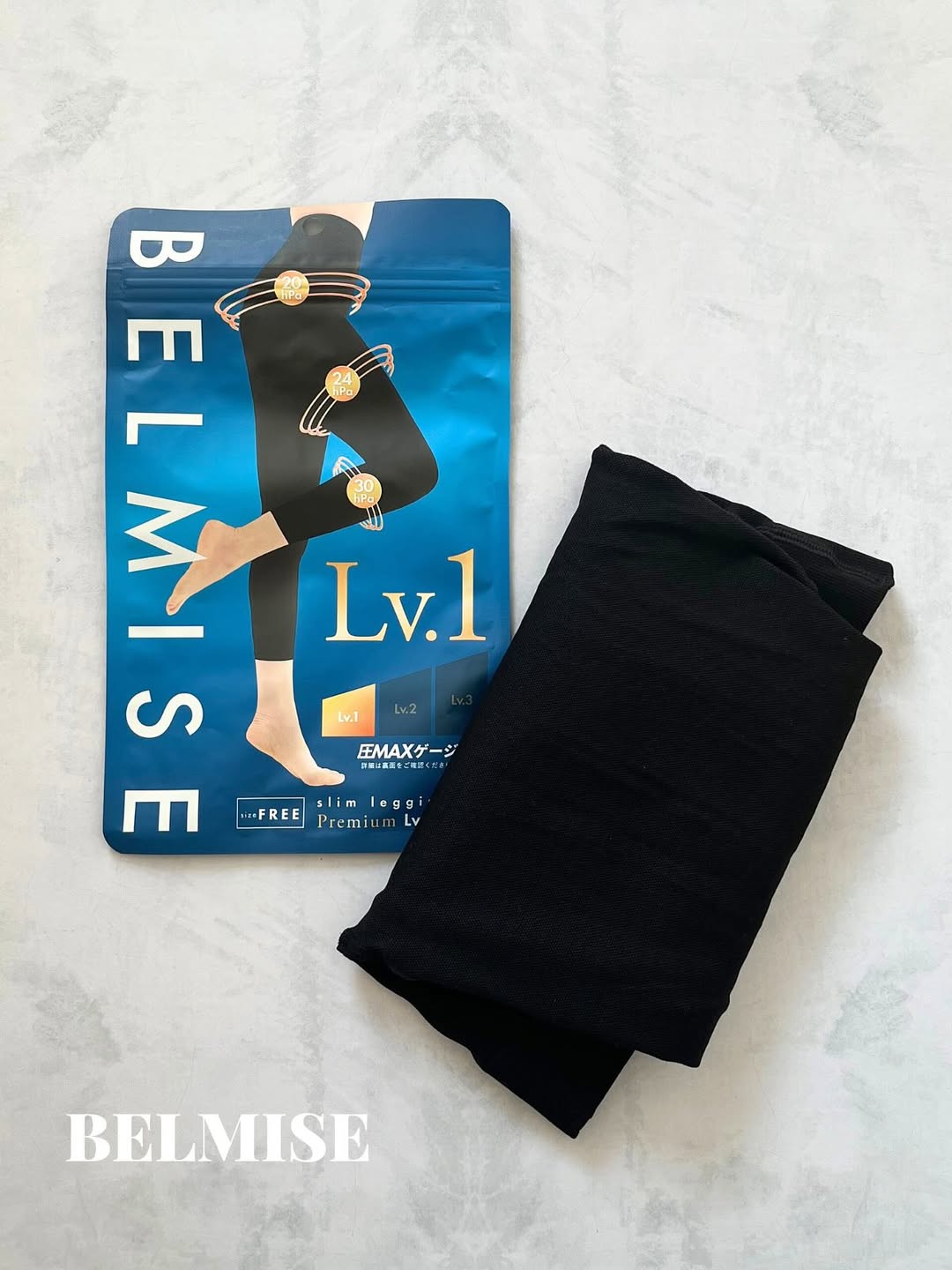 口コミ投稿：❄︎◾️ベルミスベルミス様のスリムレギンス Premium始めました✨こちらは、圧MAXLv.1 手…