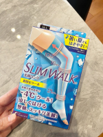 スリムウォーク　美脚ロング　夏限定クールをモニターさせていただきました。接触冷感糸使用で-4℃※1クール！涼しくはける着圧ソックスです。※1 発汗シミュレーションにより、太もも部生地にて模擬皮…のInstagram画像