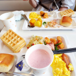 #PR #野菜をMOTTO #野菜をもっと #野菜スープ #カップスープ #冷たいスープ #monipla #monmarche_fan2か月前の夫婦旅行朝食です。洋食派＆小食派の我が夫婦はビジホの…のInstagram画像