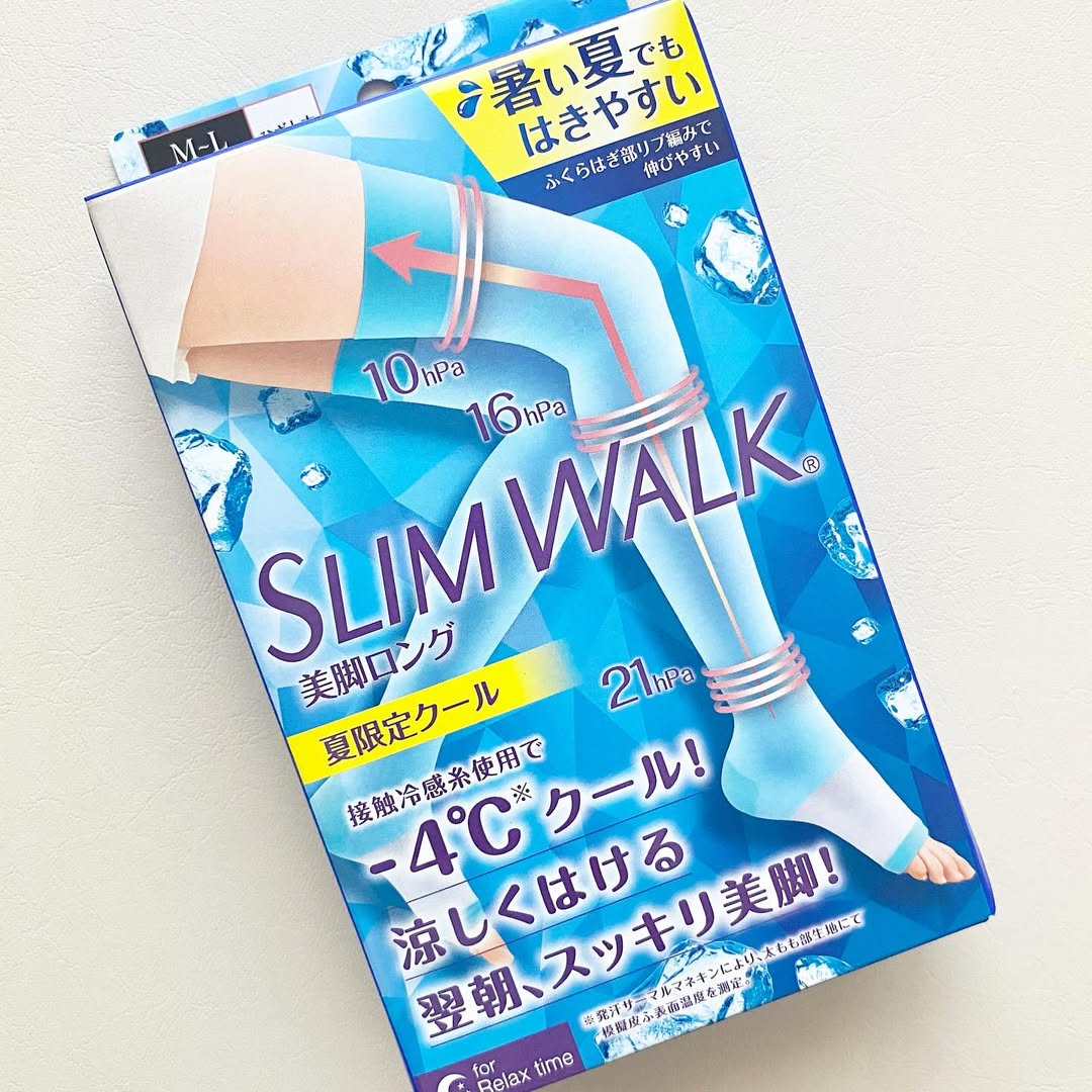 口コミ投稿：むくみやすい私がいつもお世話になっている大好きな「スリムウォーク」ただ夏場は暑…
