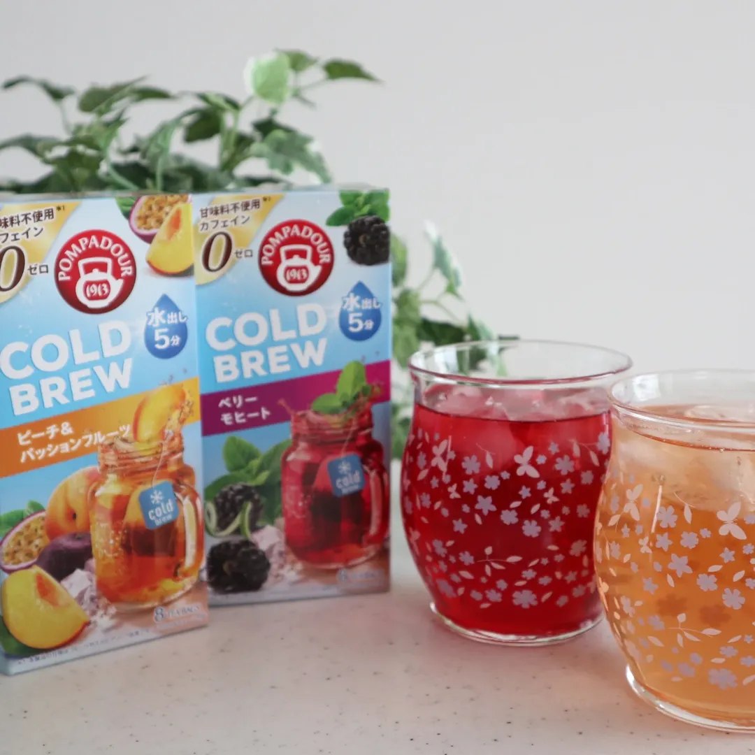 口コミ投稿：・日本緑茶センター様のポンパドール コールドブリュー◆ピーチ&パッションフルーツ◆…