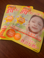 潤エッティ（ビタミンC配合マスク）使ってみました🩷使い心地がとても良く、肌にしっかり密着してくれるマスクでした。使用後はしっとり感が続き、スキンケアの時間が楽しみになりました。手軽にうるおいケアが…のInstagram画像