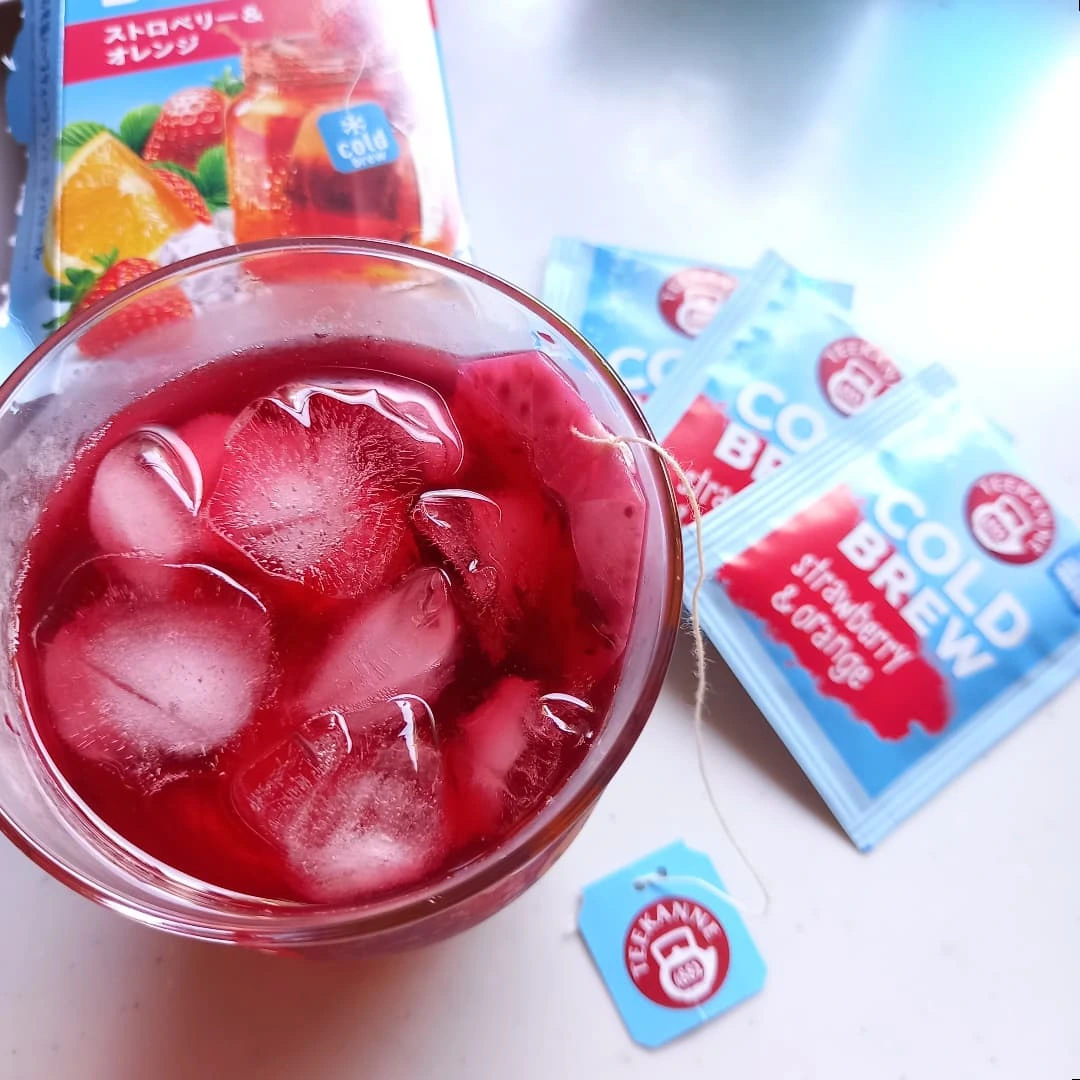 口コミ投稿：ポンパドールの水出しハーブティー「コールドブリュー」🍓ストロベリー&オレンジ　８…