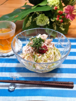 .最高気温はほぼ体温な毎日☀️ある日のランチは、またまたぶっかけ冷やしそうめん😁先日、実家でたくさんのオクラを貰ってきたのでね😊梅肉と合わせて食べやすく、夏バテ防止にも◎【ねばねば梅オク…のInstagram画像