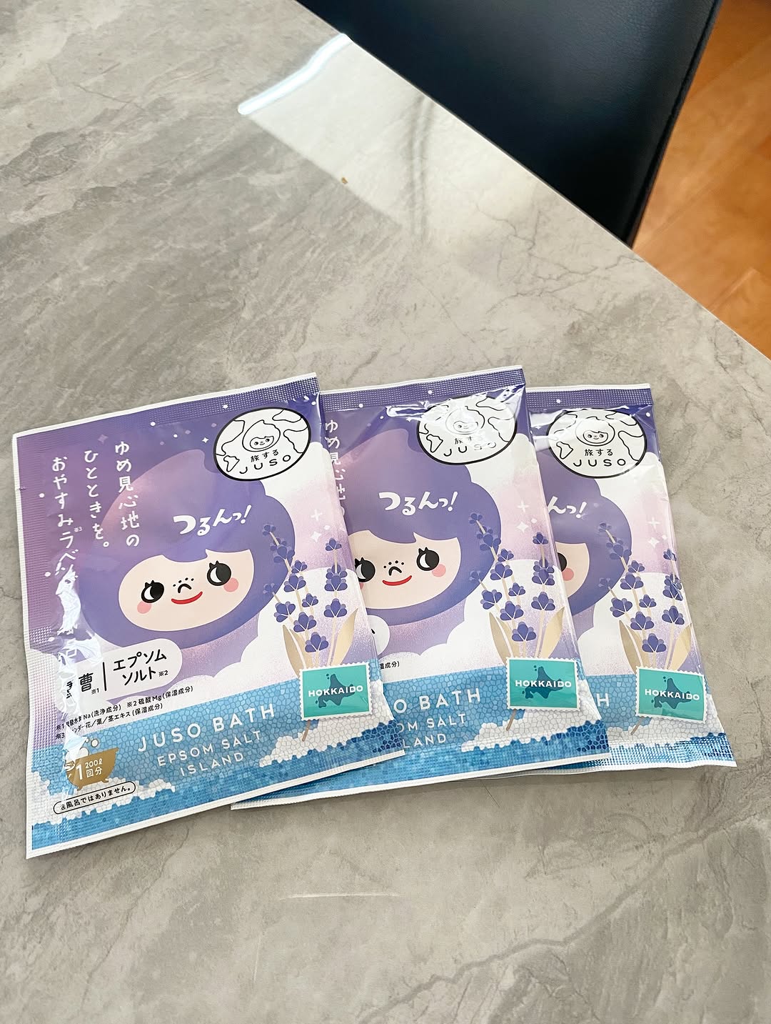 口コミ投稿：JUSO BATH POWDER ＃ラベンダーをモニターさせていただきました。旅するJUSOちゃんの…
