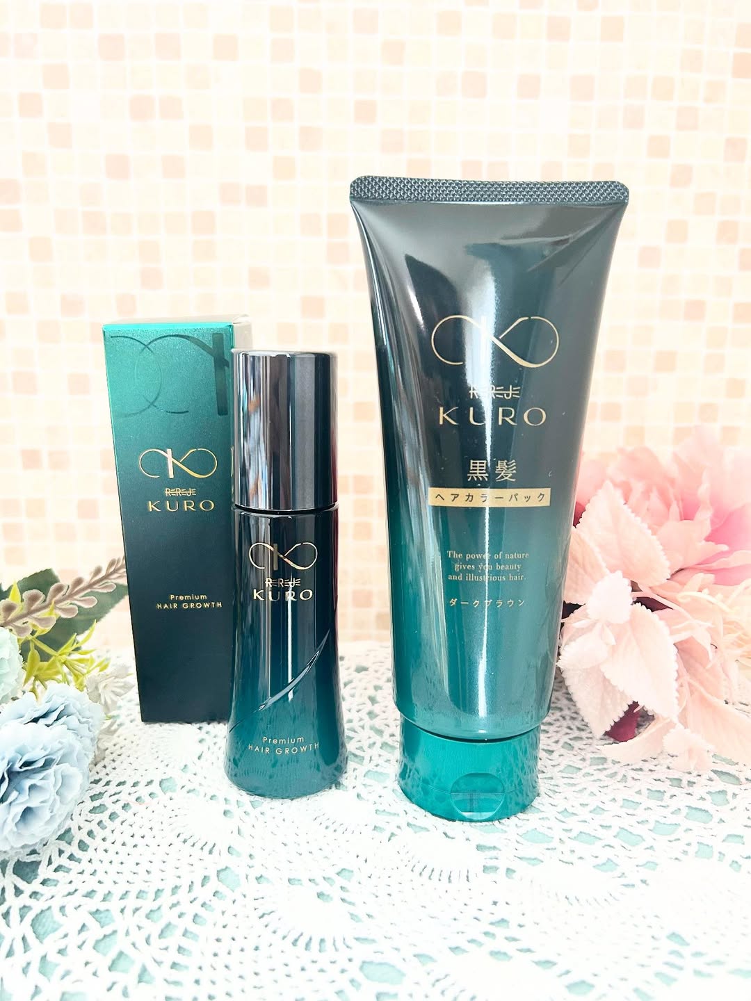 口コミ投稿：「薬用リリィジュKURO」と「黒髪ヘアカラーパック」を3か月続けてみました。リリィジ…