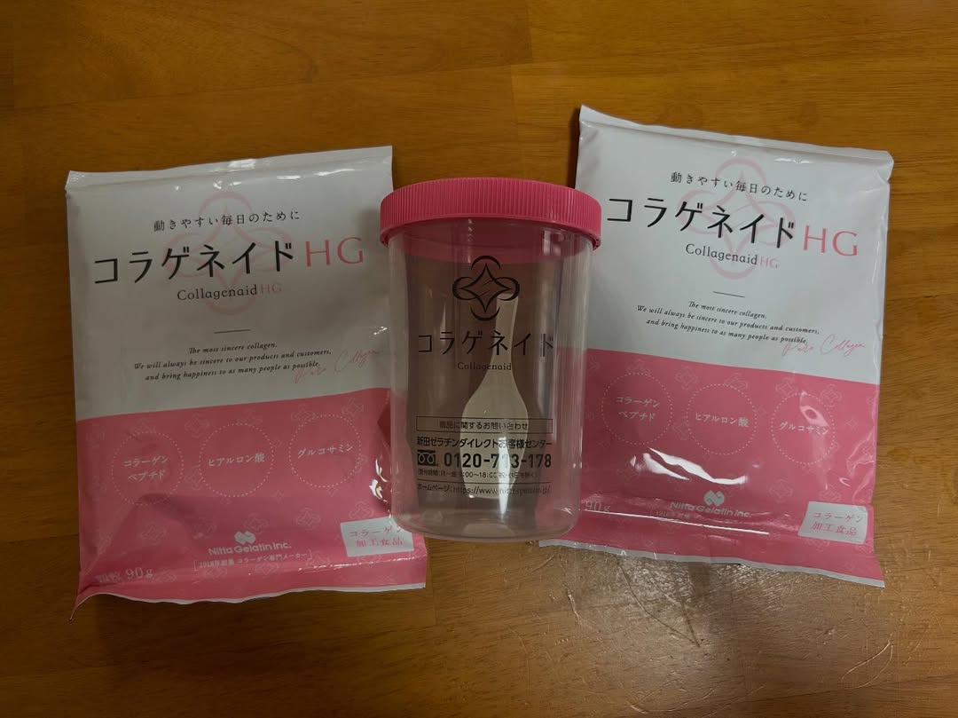 口コミ投稿：コラゲネイドHGはコラーゲンだけでなく、ヒアルロン酸とグルコサミン、コンドロイチ…