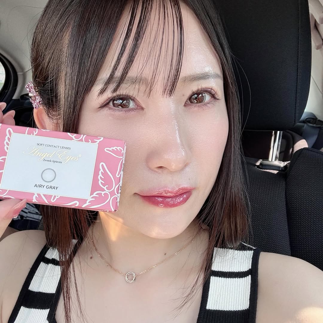 口コミ投稿：♡お気に入りカラコン〜♡エンジェルアイズ2ウィークUVMの新色🩶エアリーグレー🩶@online…