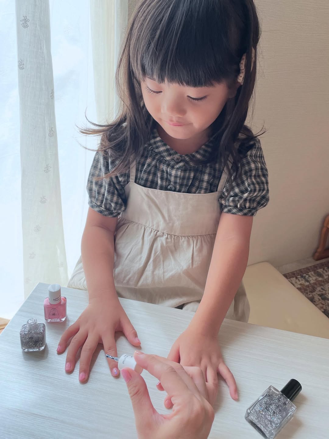口コミ投稿：親子で楽しめるマニキュリストのネイル💅お湯でオフできるキッズ用ネイルの『プティマ…