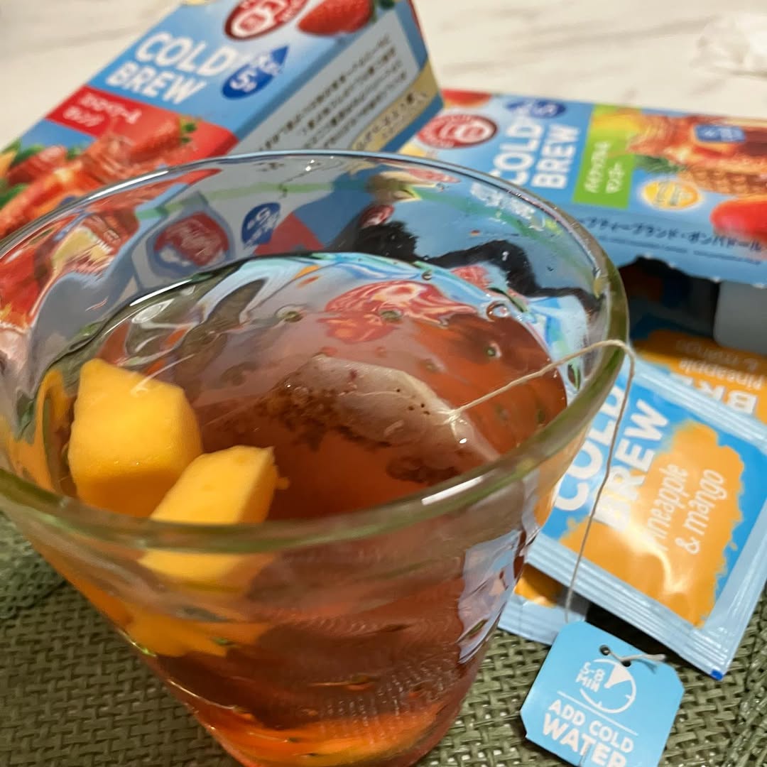 口コミ投稿：.フルーツインティー🍎🫖✨.ずーっとやってみたかったフルーツインティー。ただの紅茶で…