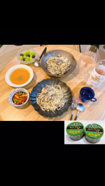 🍝✨清水食品 サバ・バジル ジェノベーゼ風 ✨🐟🌿国産バジルにチーズパウダーを隠し味に加えた、香り豊かなサバ缶。調味液まで美味しく仕上げているので、そのままパスタソースとしても大活躍！今回は…のInstagram画像