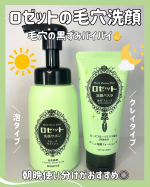 ロゼットの緑は【毛穴ケア】緑も泡洗顔とチューブタイプ、2種類あるの知ってた？☺️2種類を使い分けてしっかり毛穴ケアしよ✨️✨️⟡.·*.···························…のInstagram画像
