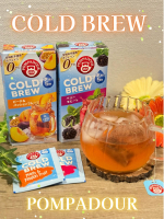 ⟡.·*.💎ポンパドール コールドブリュー💎ピーチ＆パッションフルーツ/ベリー モヒート 2種類飲み比べしてみたよ〜😆🍑🫐✨️「コールドブリュー」は、ポンパドールの水出しハーブティーシリー…のInstagram画像