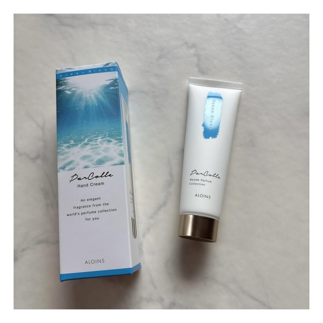口コミ投稿：.パルコレハンドクリーム　OBオーシャンブルームの香り💙🤍🩵さわやかでとーってもいい…