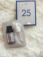 プラスピュアVC25を使ってみました✨ ピュアビタミンCを25％高濃度で配合した美容液。 オイルのようなテクスチャーで顔にのせるとじんわりと温かくて気持ちいい🥹✨翌朝の肌のハリツヤも良かったです🥹…のInstagram画像