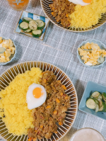 𓍯@gkp_koho 様のキャンペーンにて当選したvoxspiceの詰め合わせで作ってみたカレー🍛✨キーマもチキンカレーも美味だった😍#voxspice #スパイス #スパイスカレー #&hellip;のInstagram画像