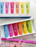 スイス発！カラフルでフレッシュな歯みがき＆歯ブラシセット【クラプロックス ビーユー】元気が出るビタミンカラーがなんと6本✔️ブルーベリー+リコリス✔️ピンクグレープフルーツ+ベルガモット…のInstagram画像