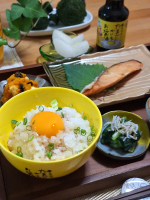 .おはようございます☀️TKGで朝ごはん🥚🍚...て今朝ではないのですが💦投稿渋滞中につき、たまには朝からpost してみたり😜@teraoka_soy_sauce 様からいただいた「…のInstagram画像