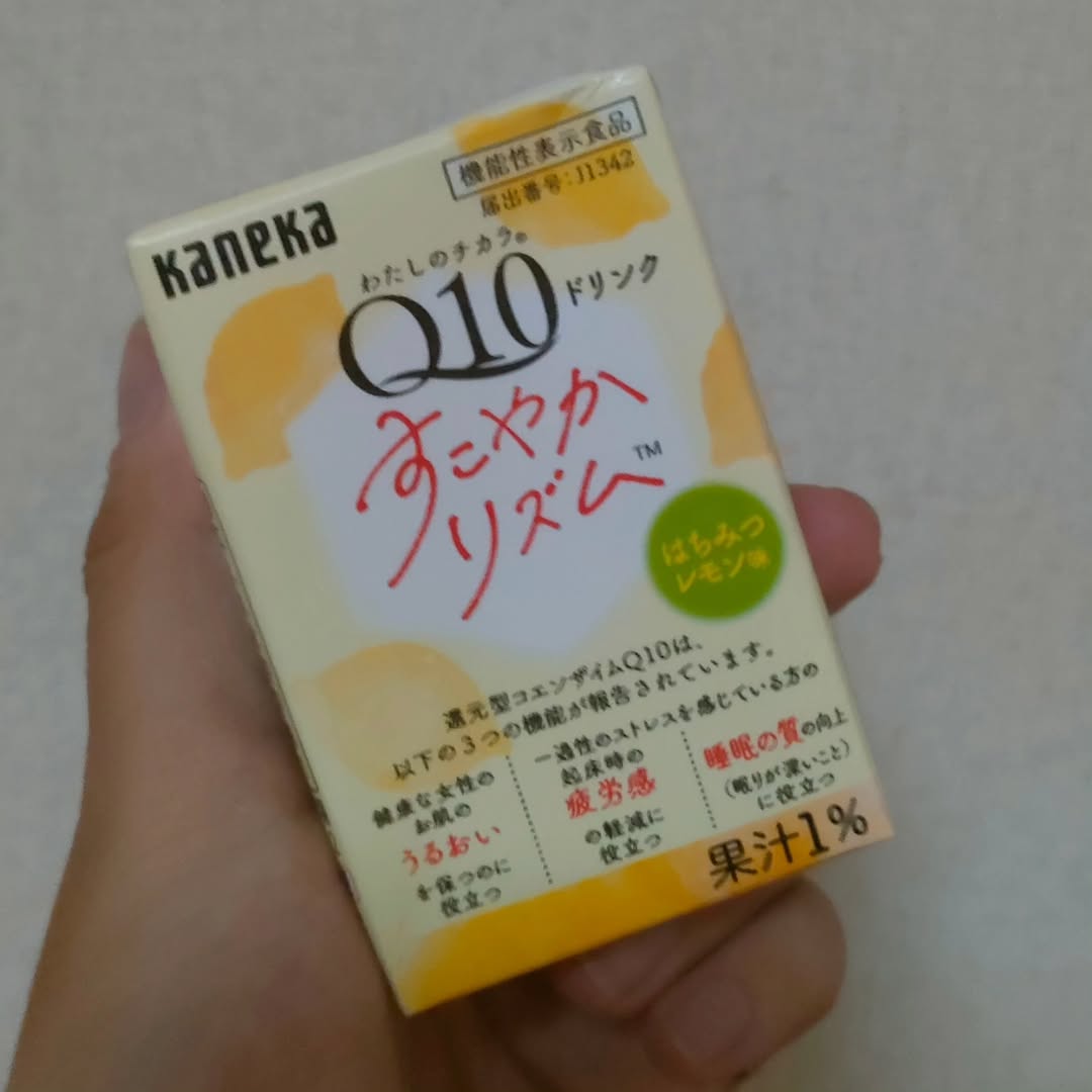 口コミ投稿:わたしのチカラ Q10ドリンク すこやかリズムを飲んでみました✨はちみつレモン味でス…