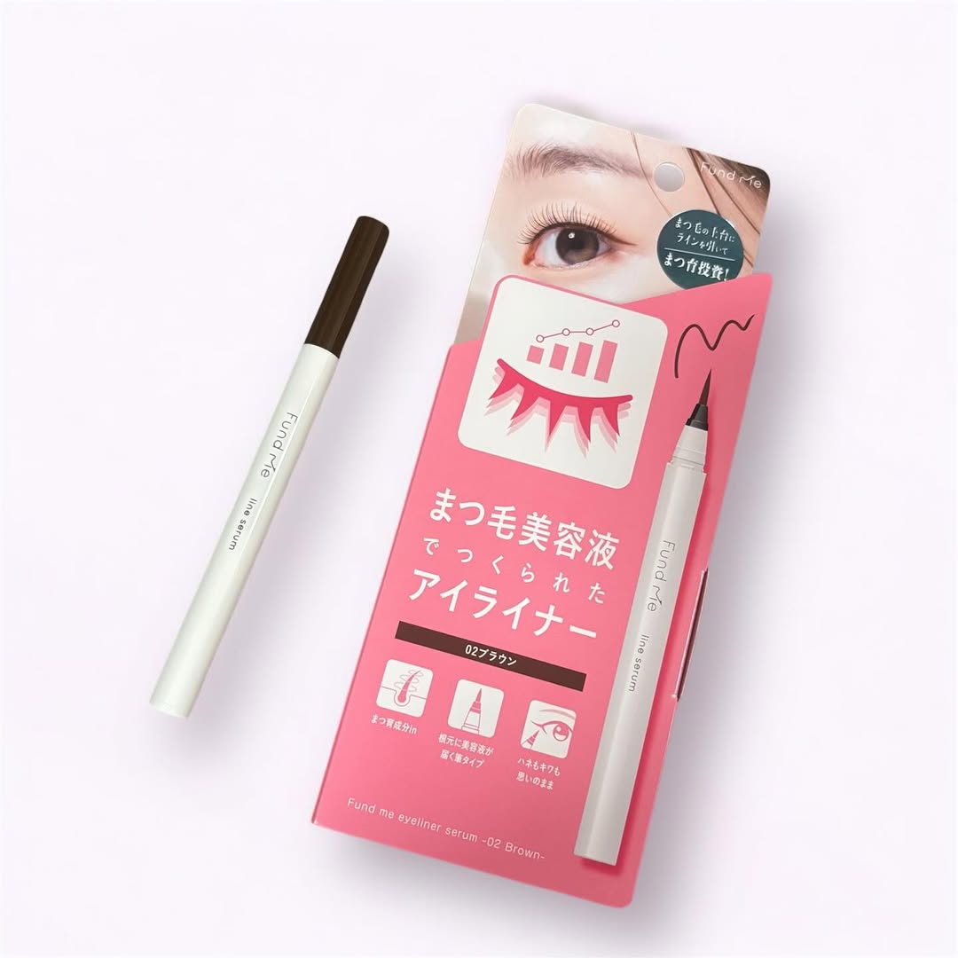 口コミ投稿：⁡まつ毛美容液でつくられたアイライナー！？⁡⁡ファンドミー　ラインセラムBR（02ブラ…