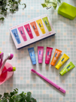 カラフルで楽しい歯磨きクラプロックス　ビーユー⁡クラプロックス定番の歯ブラシCS5460と6種類のカラー＆フルーツフレーバーのクラプロックスビーユーが入ったボックスセットです♪⁡眺めてるだ…のInstagram画像