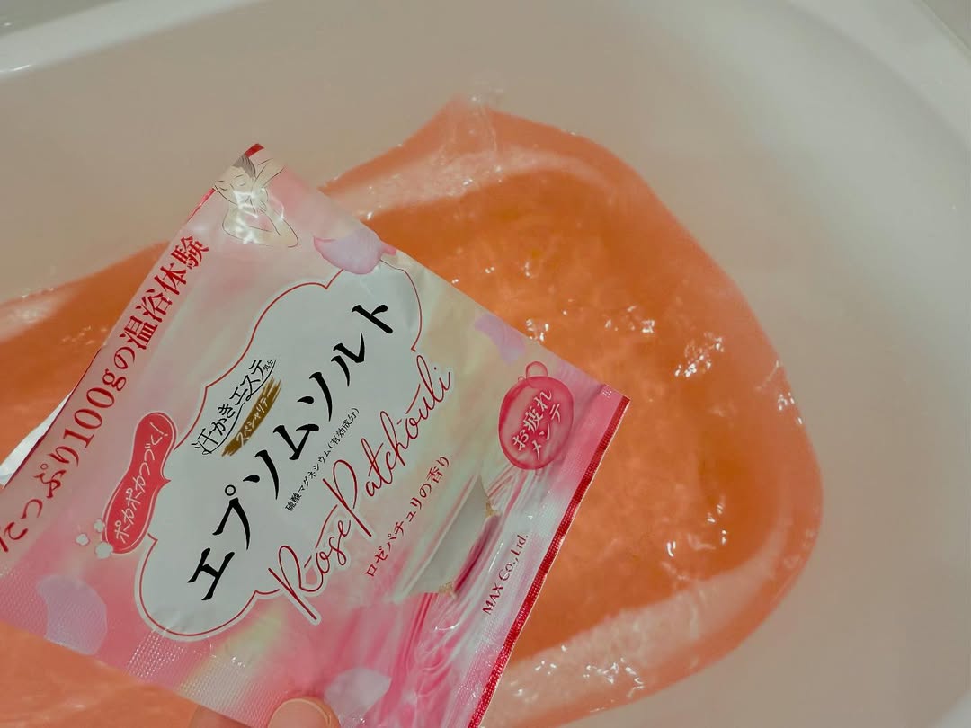 口コミ投稿:汗かきエステ「エプセムソルト」ロゼパチュリの香り🌹とキンモクセイの香り🍁をお試し…