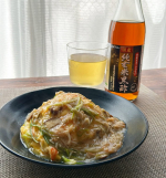 .✎ Gohan Memo 𓂃𓈒𓏸☑︎ 蟹玉甘酢あんかけチャーハン☑︎ 純玄米黒酢（水割り）　　純玄米黒酢は料理にも良し！水や炭酸で割っても良し！万能な黒酢です👍　　ごちそうさ…のInstagram画像