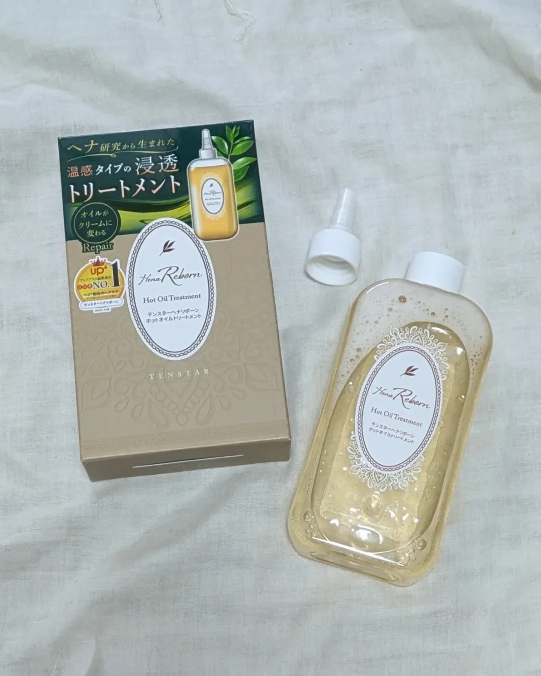 口コミ投稿:「テンスターHenaReborn ホットオイルトリートメント」を使ってみた!直塗りできる容…