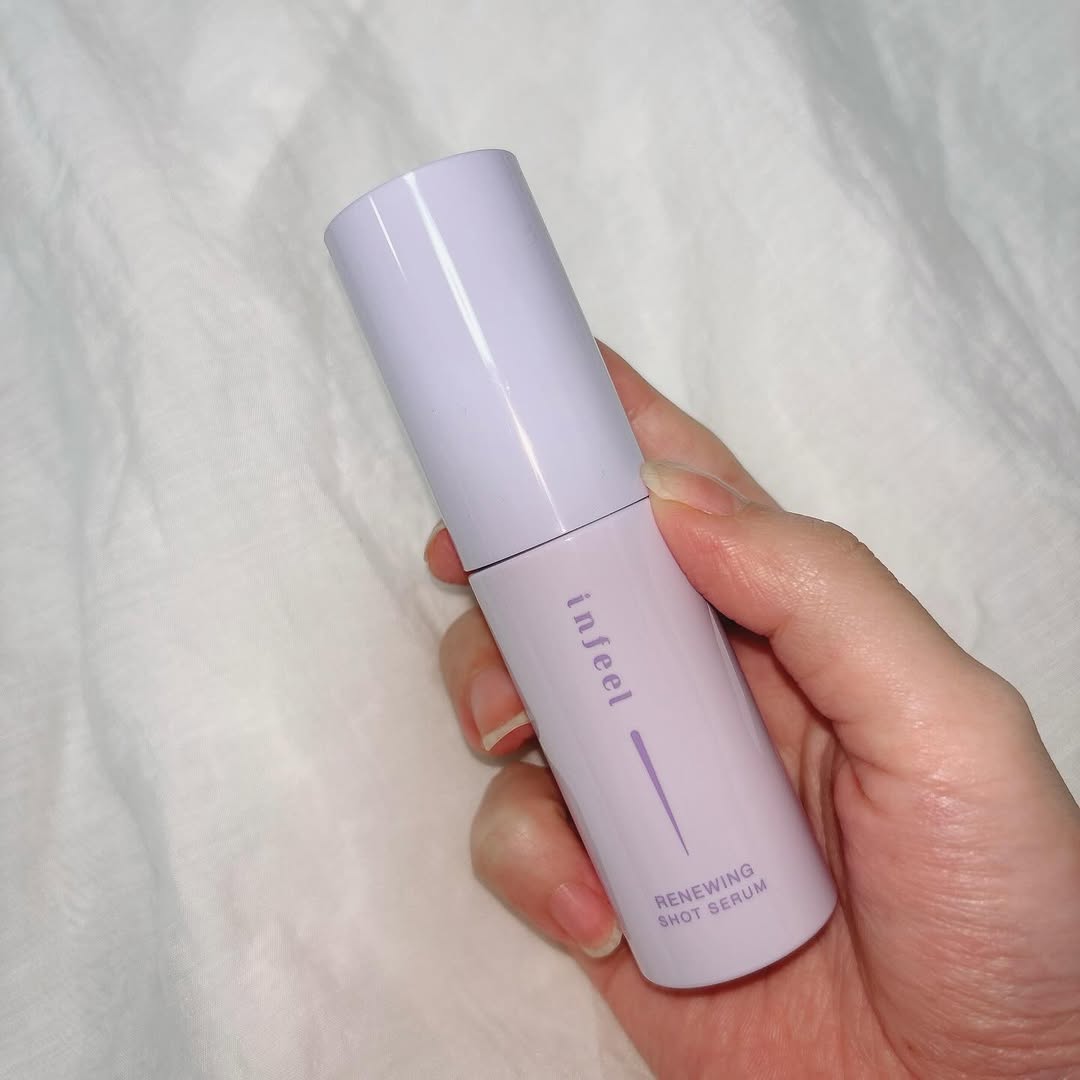 口コミ投稿：infeel リニューイングショットセラムポンプ式で扱いやすく、美容液はみずみずしいテ…