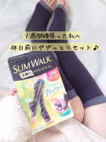#PR＼1週間頑張った私へ、休日前にググっとリセット！／スリムウォーク　金曜日のリセットリフレ履いてみました🌃〈特徴〉ふくらはぎと足裏の同時ケアができる🆕着圧レッグウェア🧦段階…のInstagram画像