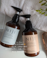 毎日使うものだから、地肌にも髪にもやさしく。NIJI RHYTHMIC シャンプー＆トリートメントを使ってみました！✔️新素材「ナノファイバージェル」配合✔️シャンプーは7つのフリー処方✔…のInstagram画像