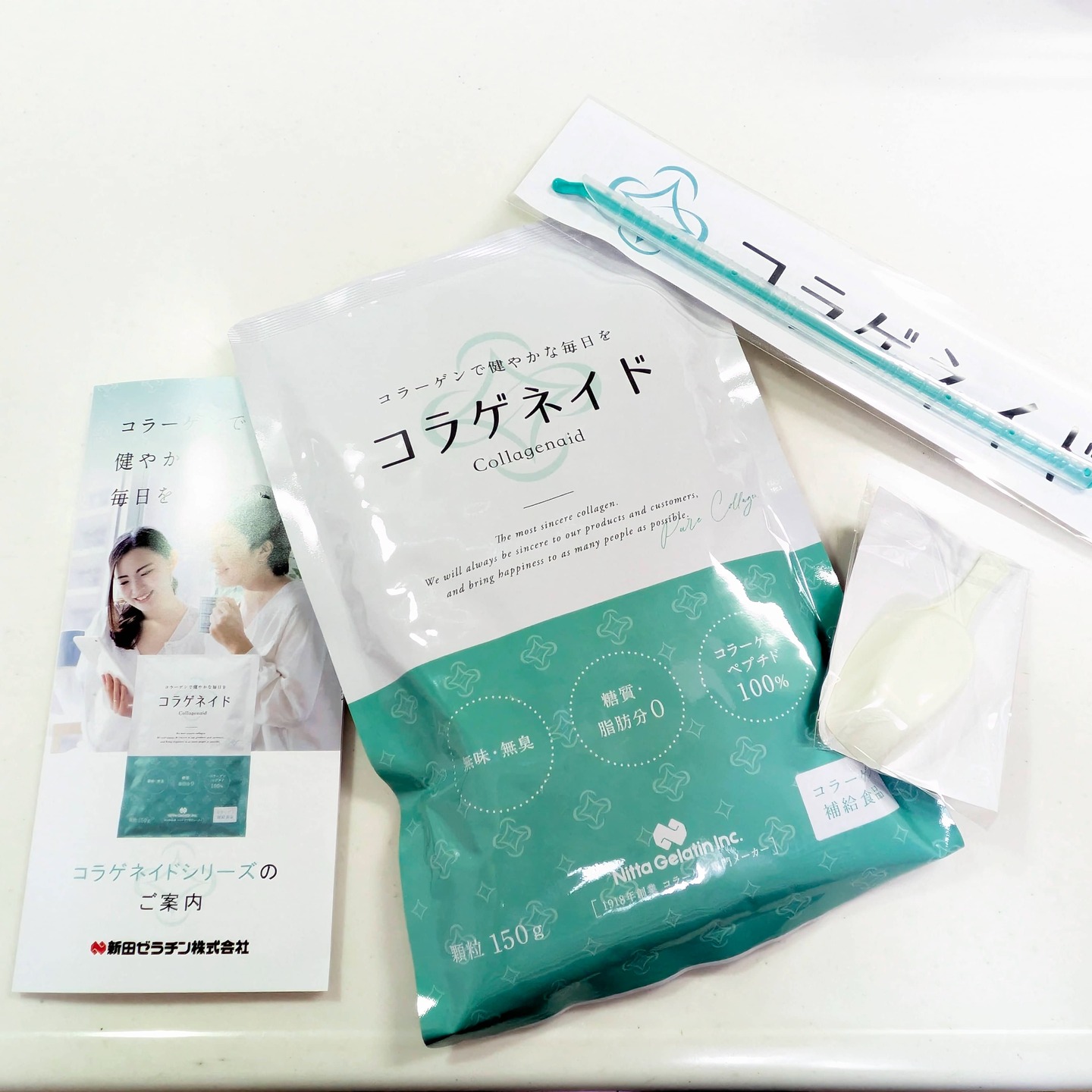 口コミ投稿：【コラゲネイド】とっても溶けやすくてニオイもないコラーゲン♪既に粉を溶かした後の…