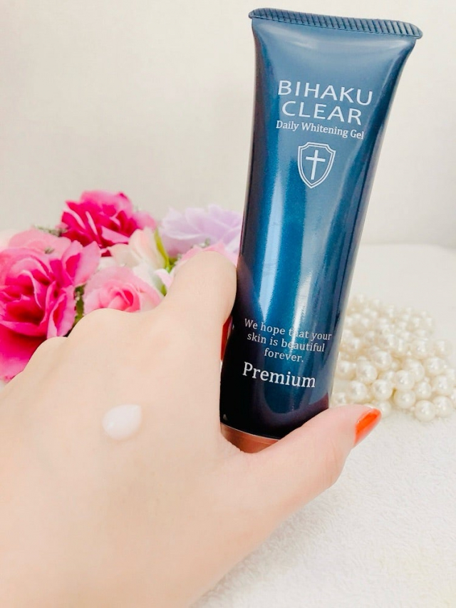 口コミ：薬用美白オールインワンゲル 「ビハククリア プレミアム」の画像（4枚目）