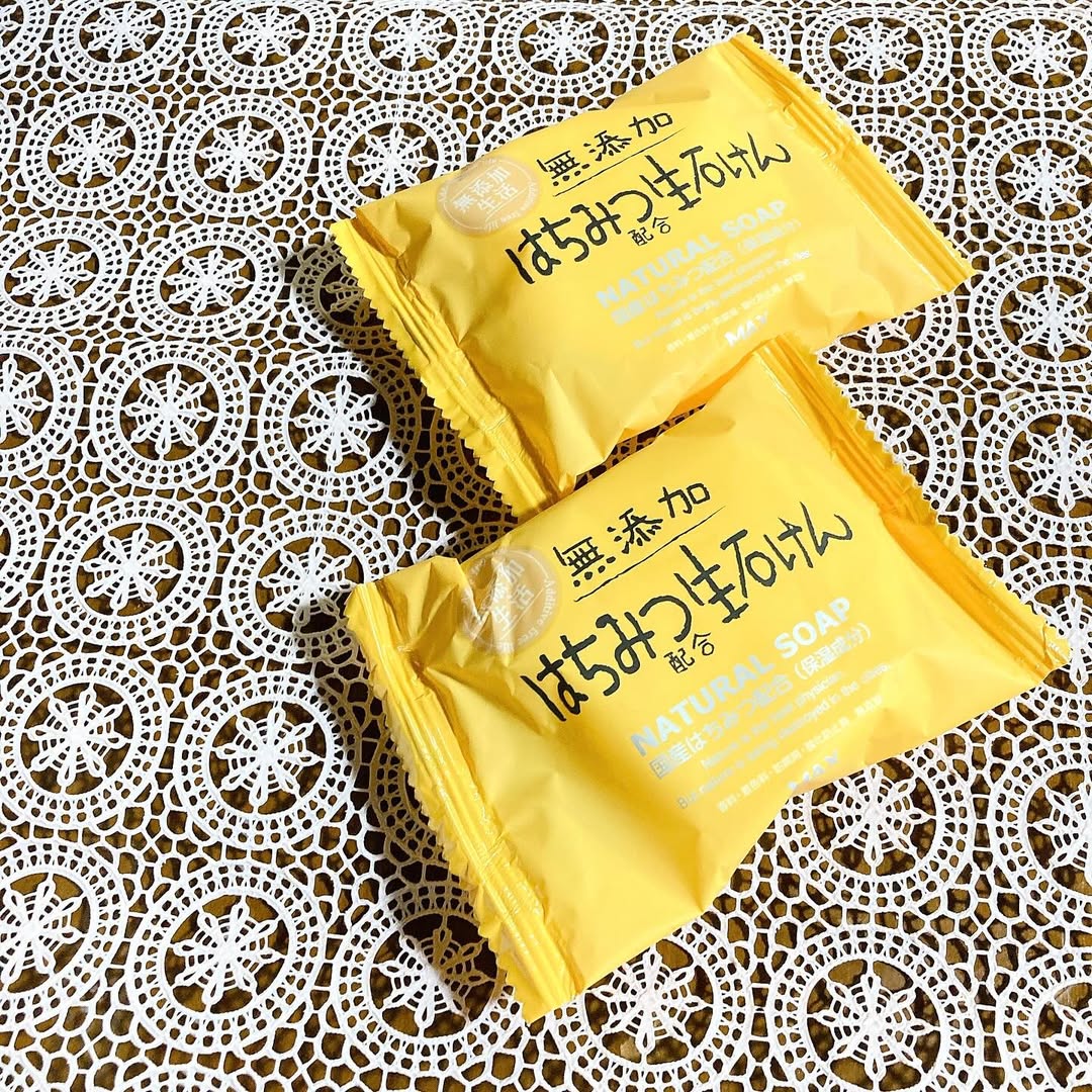 口コミ投稿：【無添加はちみつ配合生石けん FRS-H】オレンジ色の可愛いパッケージ♡コロンとした丸…