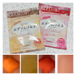 汗かきエステ気分 スペシャリテ エプソムソルト キンモクセイ、ロゼパチュリです。有効成分硫酸マグネシウム配合の薬用入浴剤で、温浴効果高まる100gのたっぷり使用量とのこと。たっぷりなので、溶け…のInstagram画像