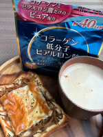 ♡朝、子供たちを送り出してからあったかいカフェオレを飲みながらちょっとひと息つける時間そして、カフェオレにプラスするのは\\ イトコラ コラーゲン低分子ヒアルロン酸 //✔︎コラーゲ&hellip;のInstagram画像